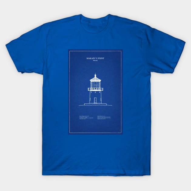 Makapuu Point Lighthouse - Hawaii - AD T-Shirt by SPJE Illustration Photography